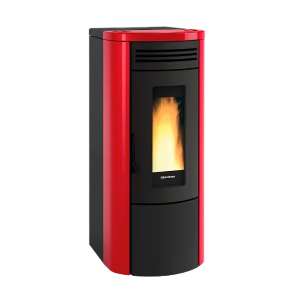 Termostufa a Pellet La Nordica Extraflame Modello COSTANZA IDRO 5.0 Da 16 Kw Colore Bordeaux